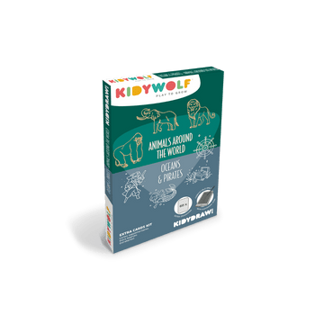 Refill voor Kidydraw Mini tekentablet - Animals Around the World & Oceans and Pirates